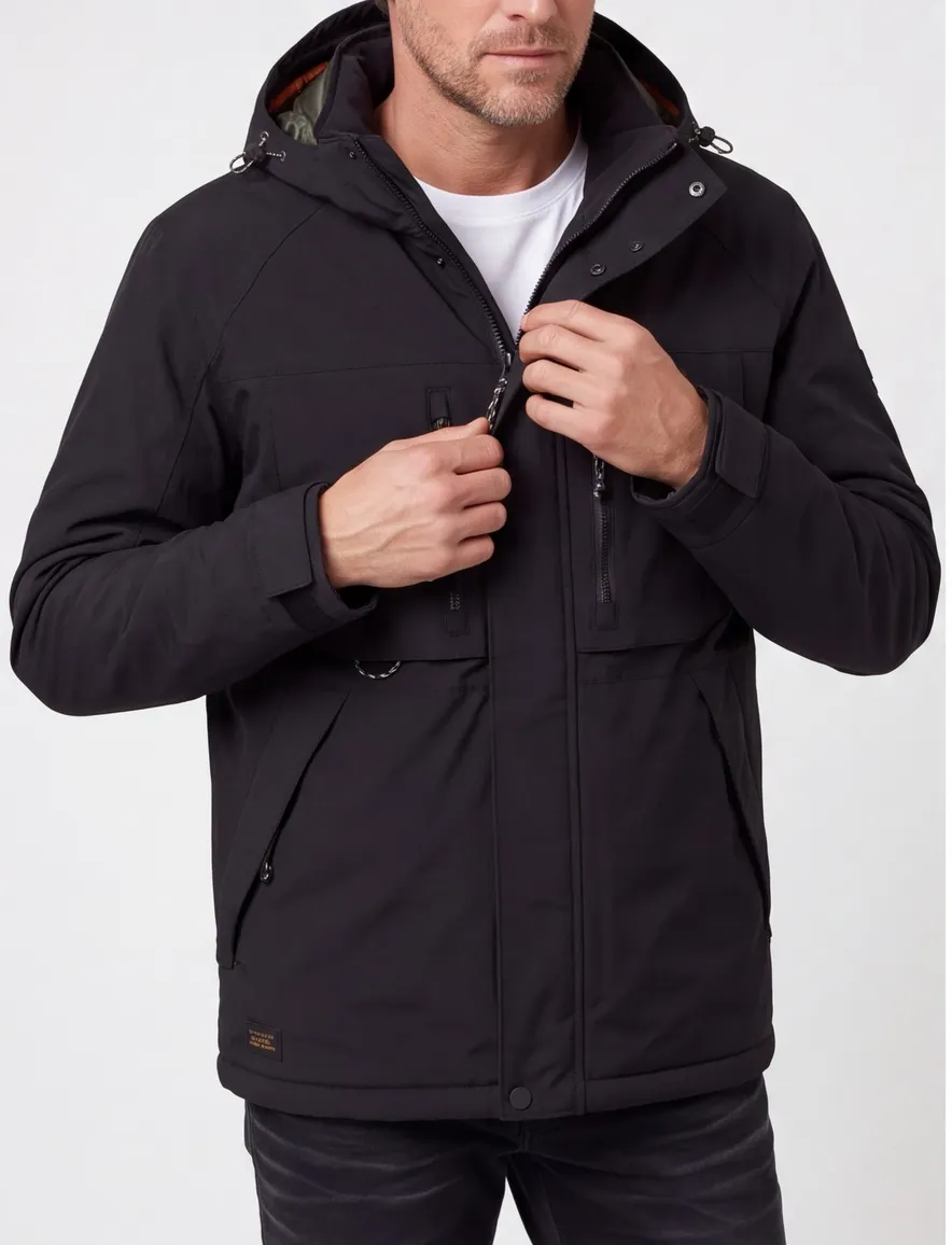 lCamel Active winterjas zwart