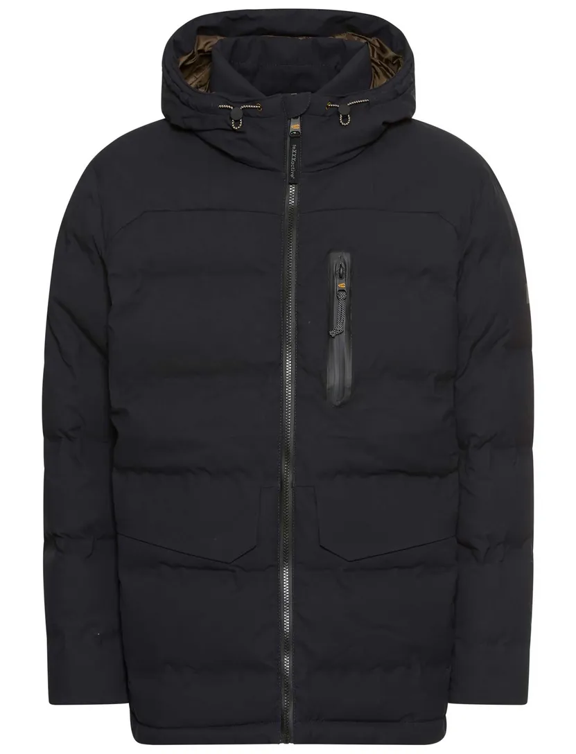 winterjas Camel Active donkerblauw met borstzak