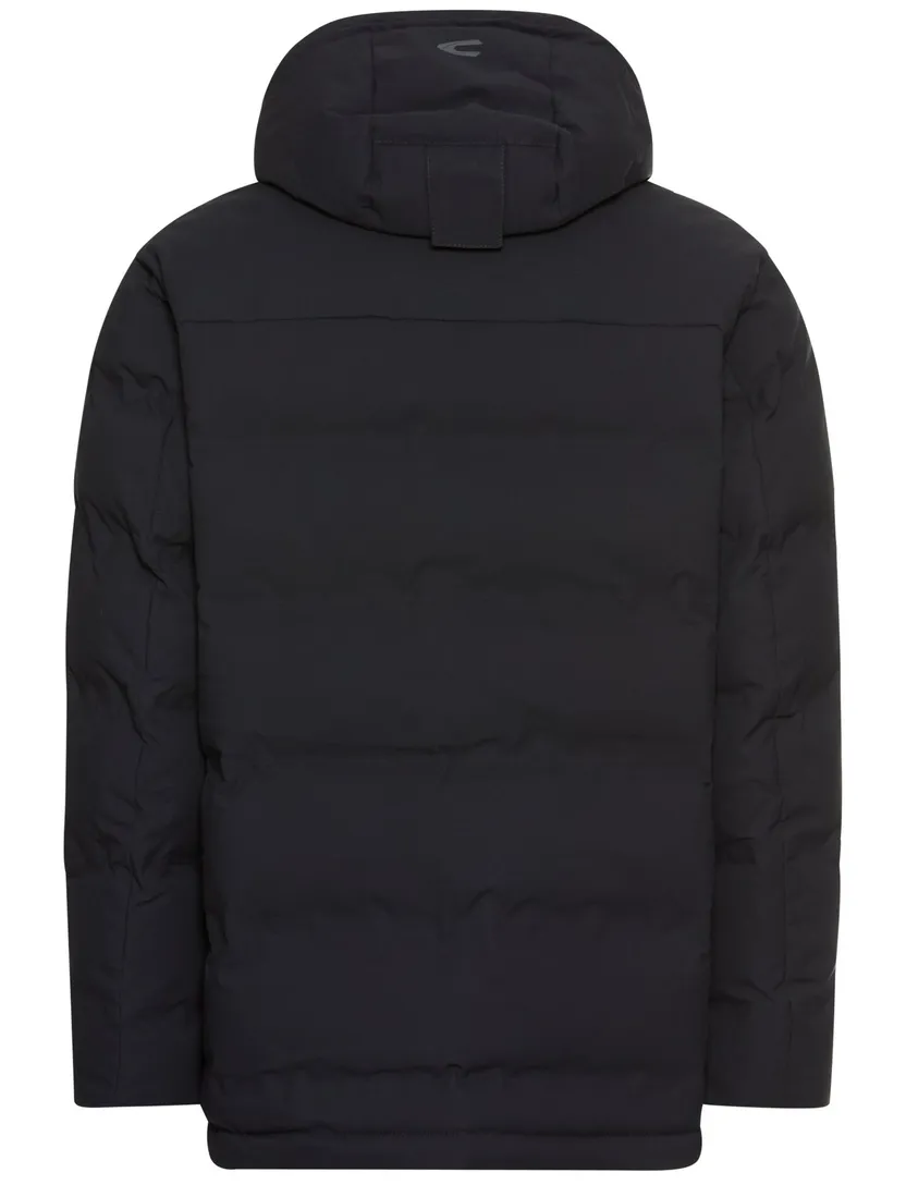 winterjas Camel Active donkerblauw met borstzak