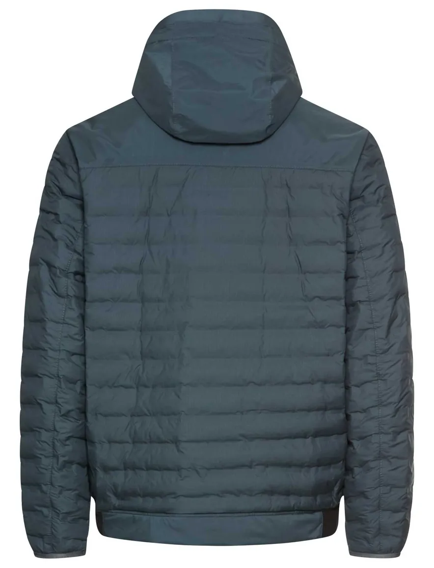 Camel Active gewatteerde tussenjas blauw met borstzak