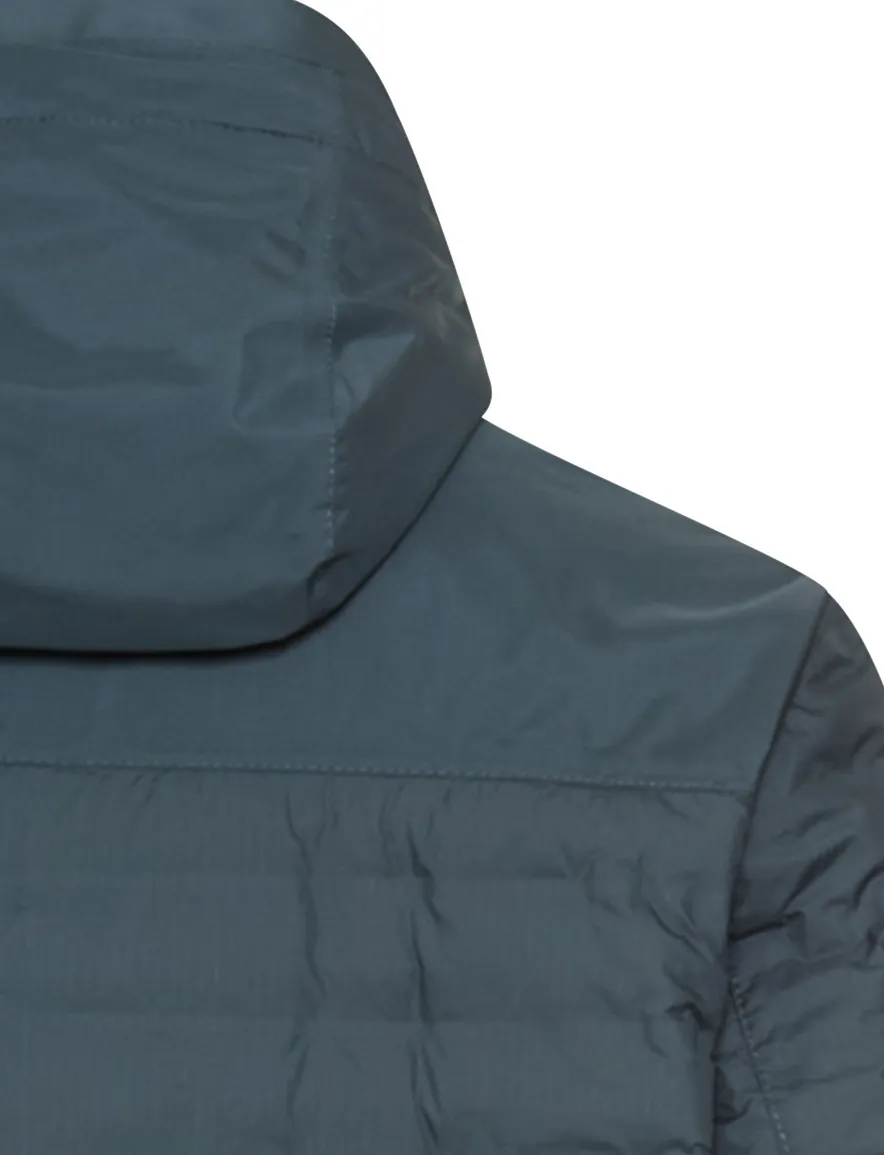 Camel Active gewatteerde tussenjas blauw met borstzak