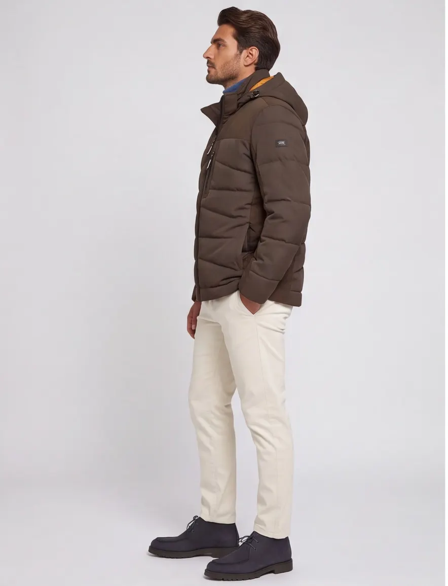 Camel Active tussenjas donkerbruin met borstzak