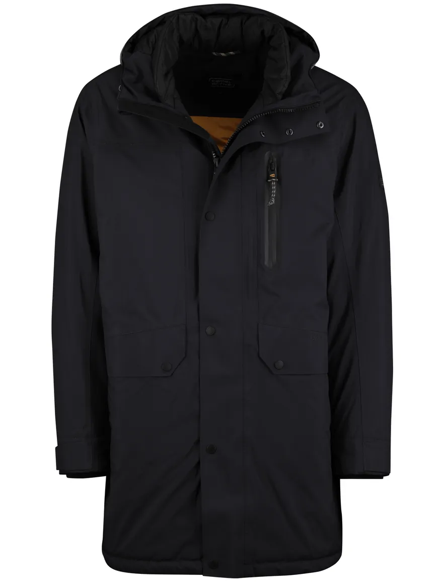 Camel Active Winterjas Donkerblauw parka half lang