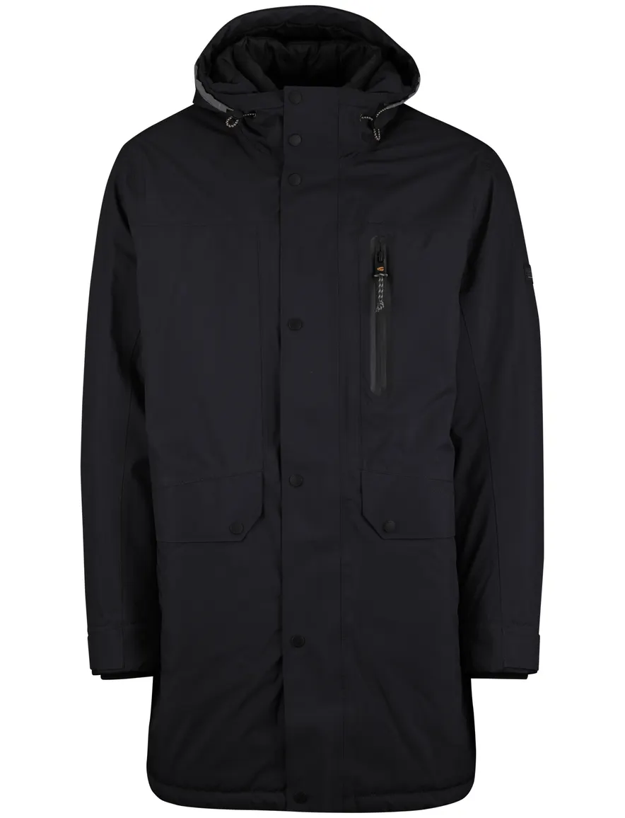 Camel Active Winterjas Donkerblauw parka half lang