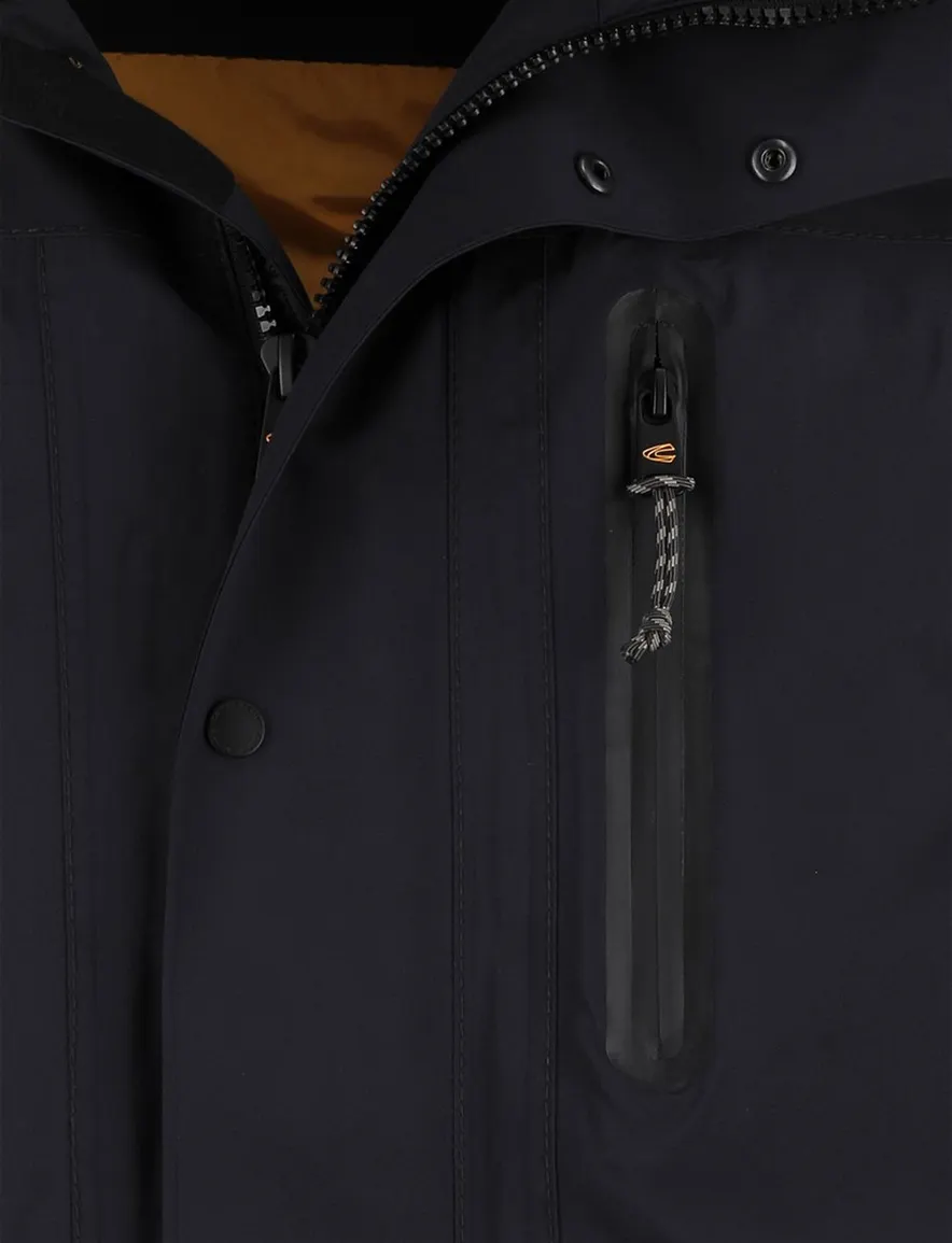 Camel Active Winterjas Donkerblauw parka half lang
