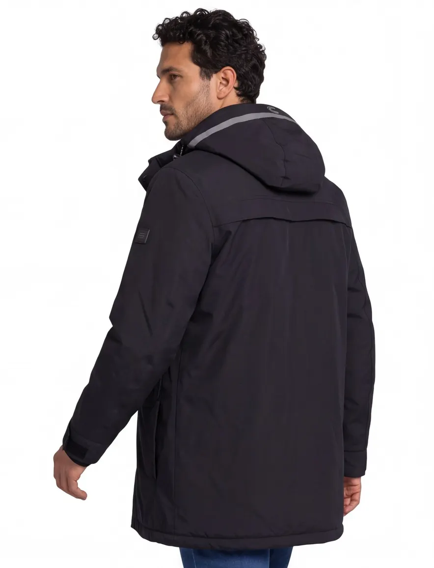Camel Active Winterjas Donkerblauw parka half lang