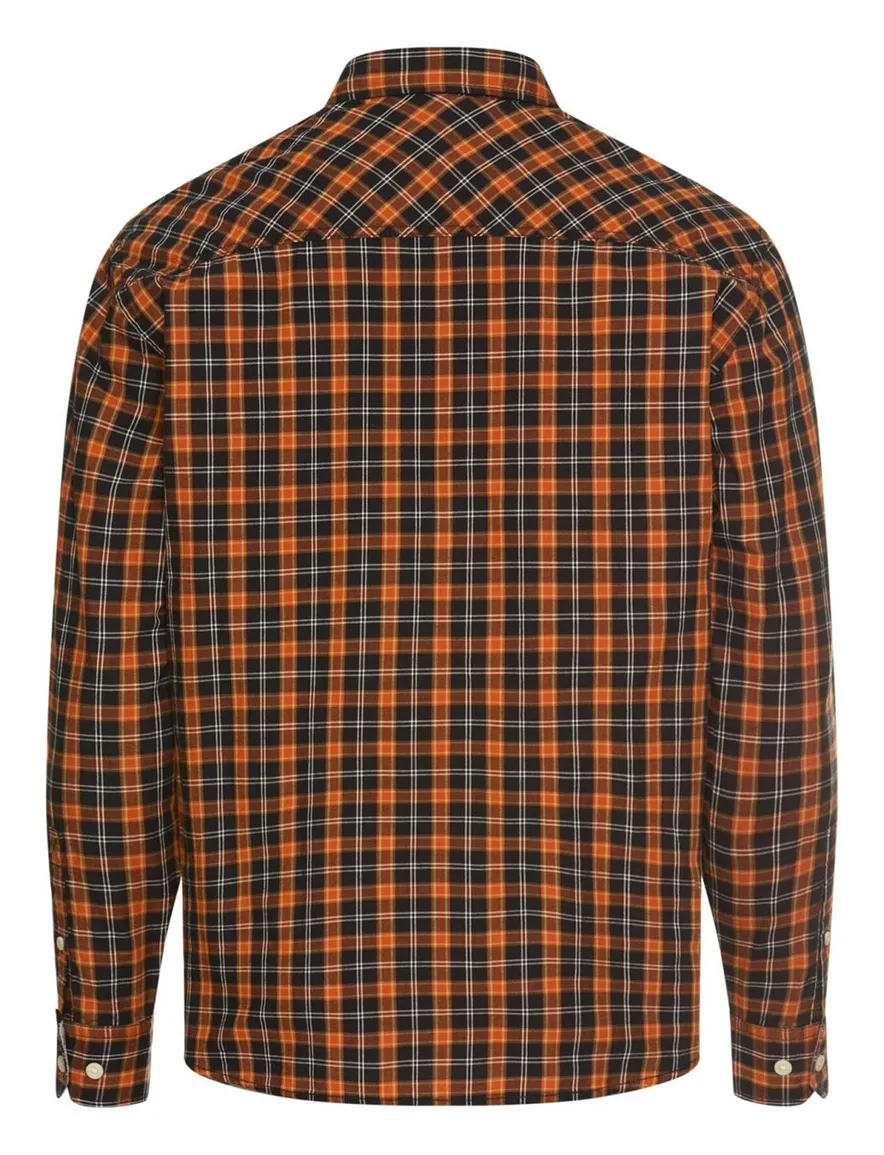 Camel Active overhemd ml 5 oranje bruin