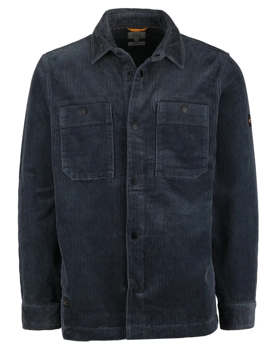 Camel Active overshirt corduroy blauw