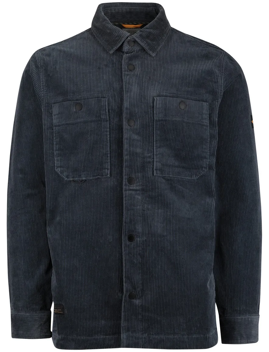 Camel Active overshirt corduroy blauw