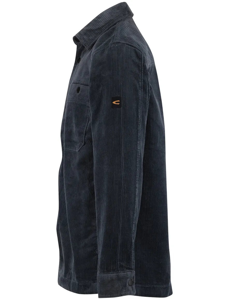 Camel Active overshirt corduroy blauw