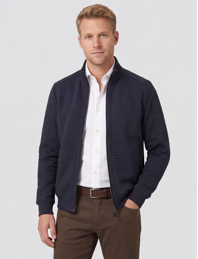 vest Camel Active navy katoen