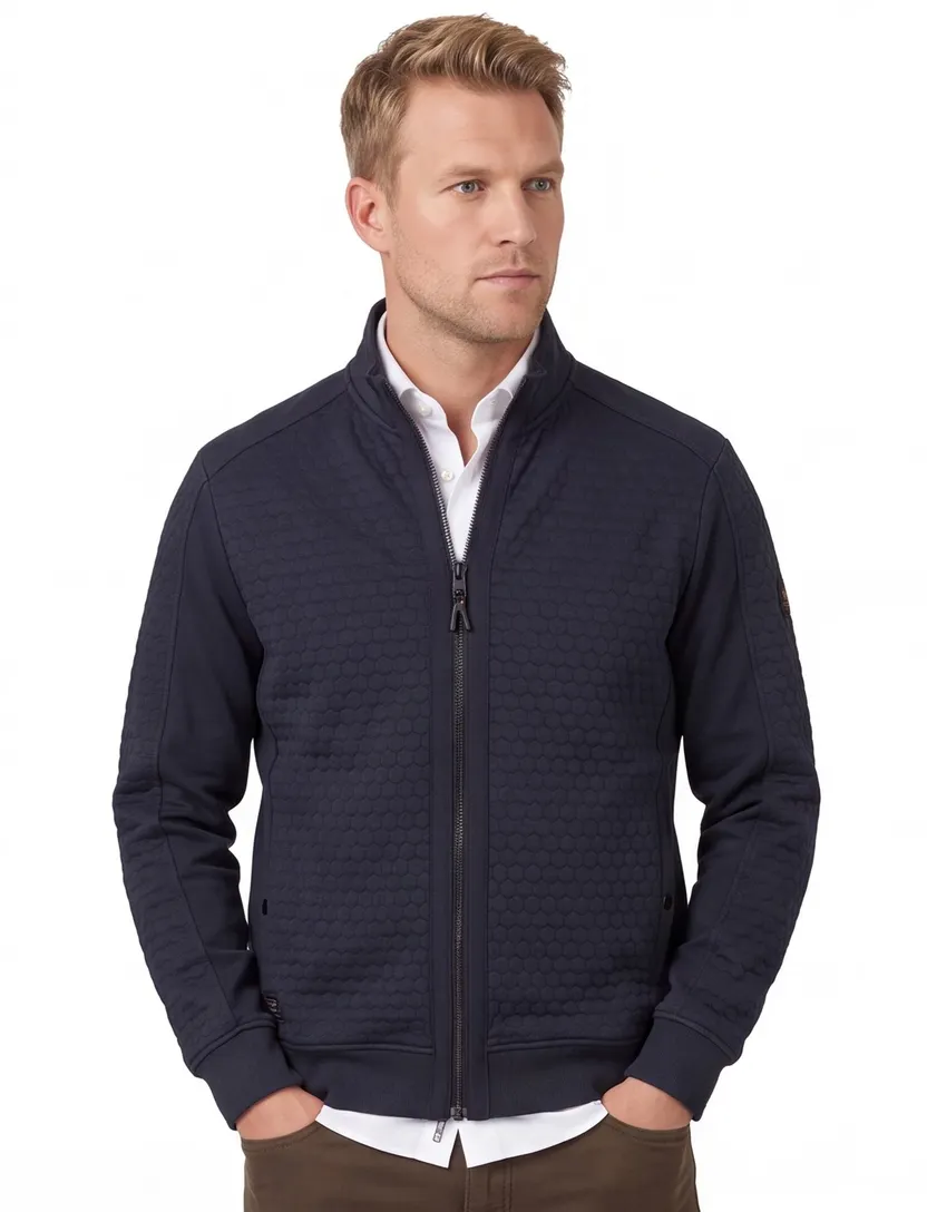 vest Camel Active navy katoen