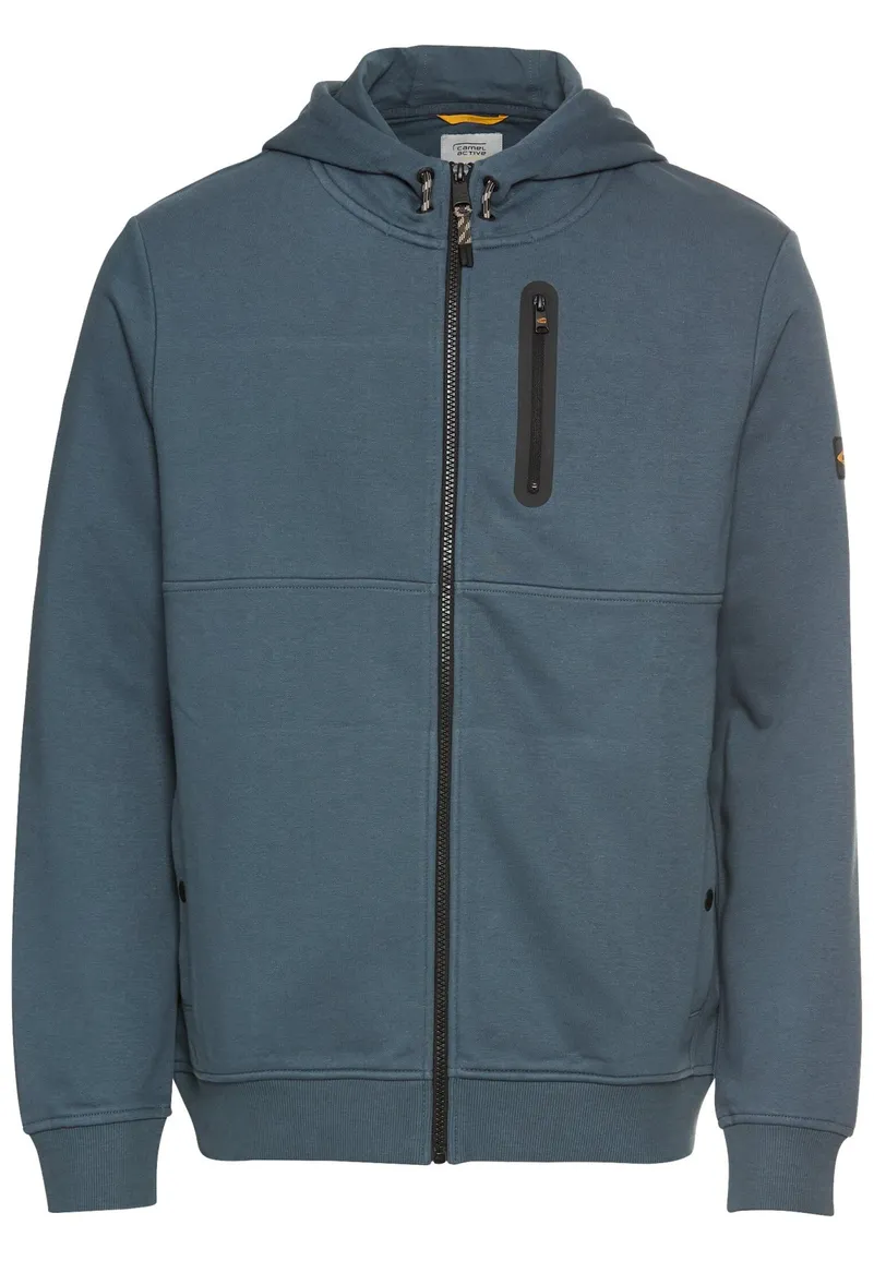 Camel Active vest blauw met capuchon