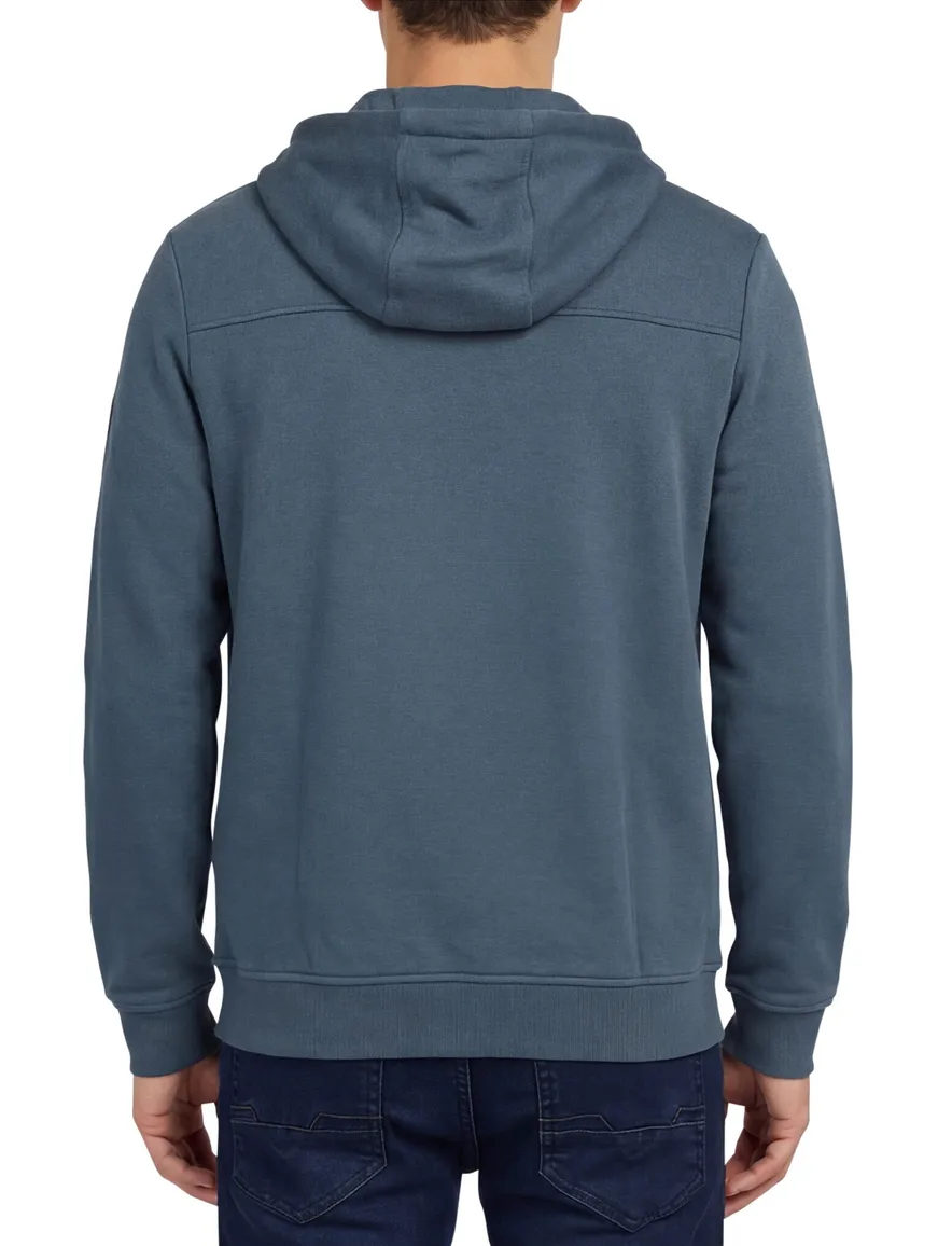 Camel Active vest blauw met capuchon