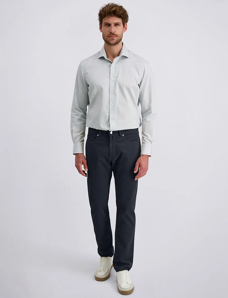 Pierre Cardin broek donkerblauw 5-pocket effen