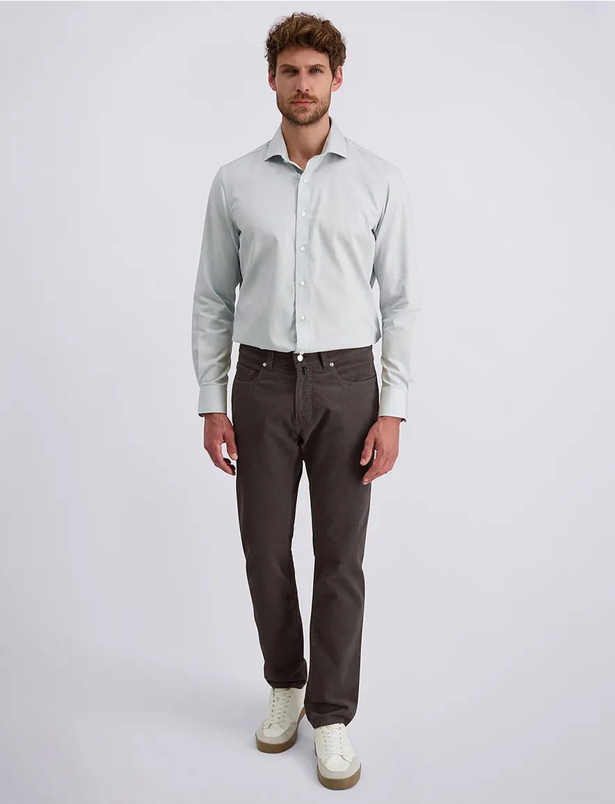 Pierre Cardin broek bruin p5 Lyon Straight Leg