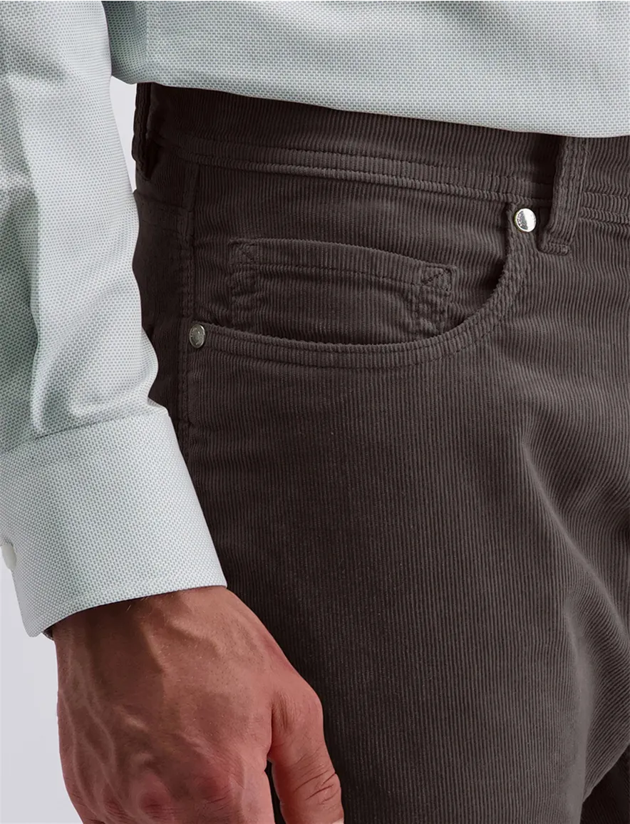 Pierre Cardin broek bruin p5 Lyon Straight Leg