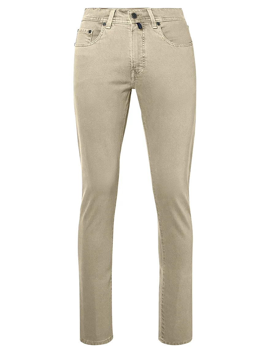 Pierre Cardin broek p5 beige Lyon tapered