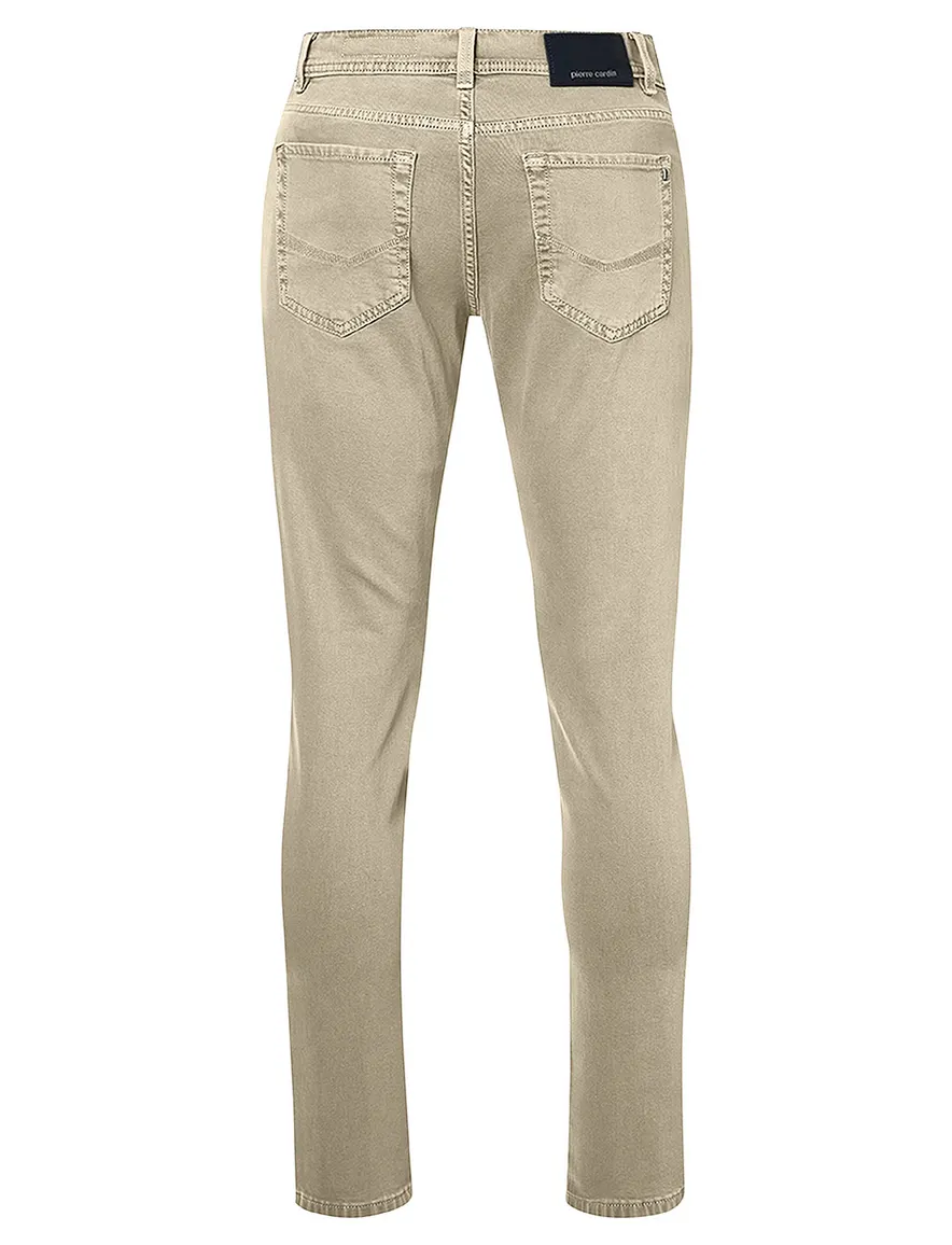 Pierre Cardin broek creme Lyon tapered effen