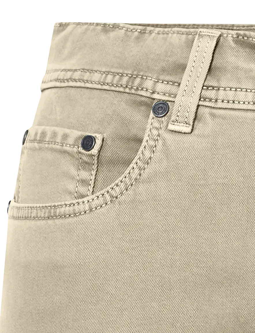 Pierre Cardin broek creme Lyon tapered effen