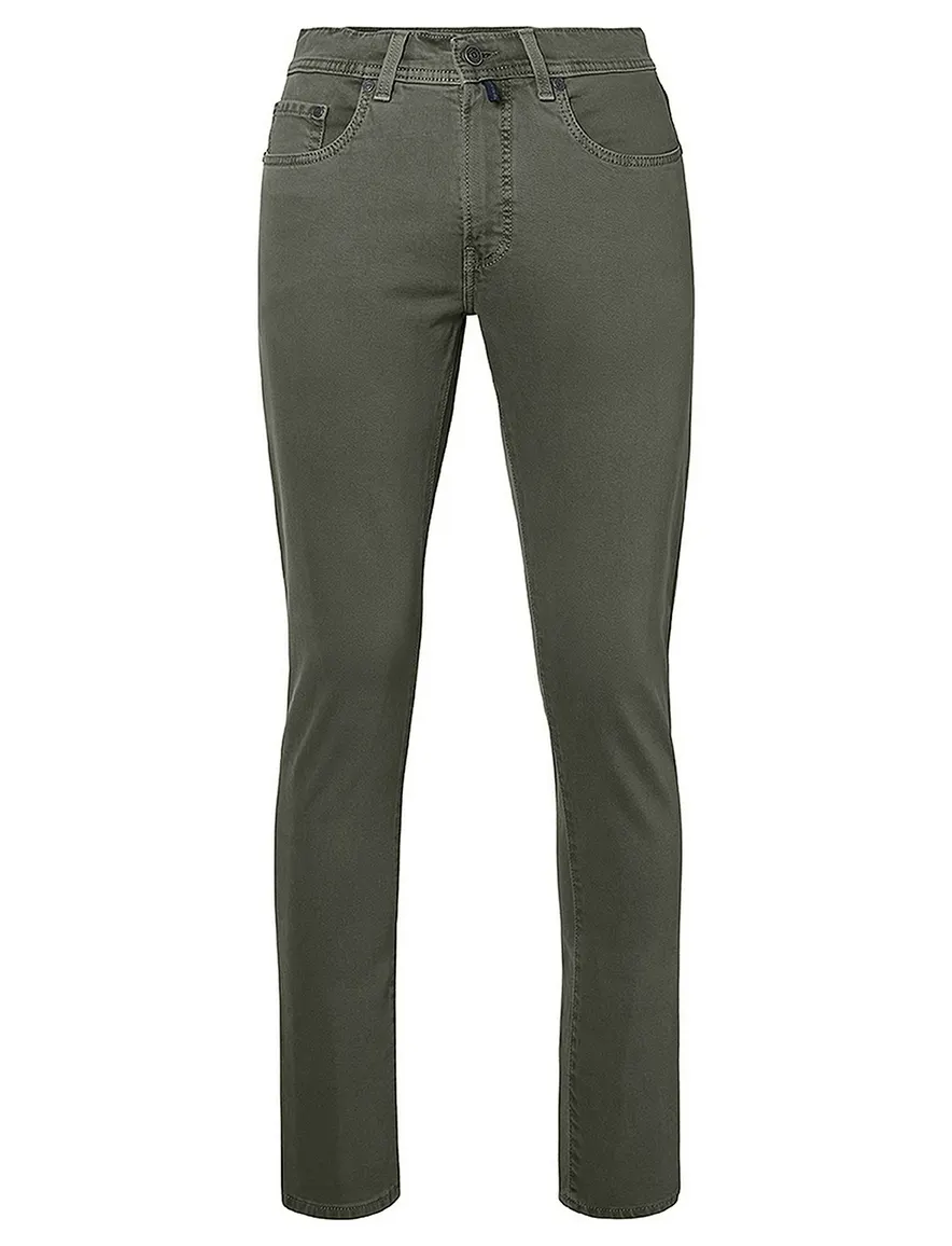 Pierre Cardin broek donkergroen Lyon Tapered