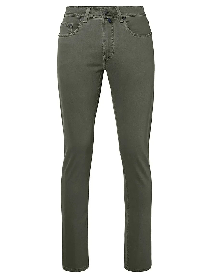 Pierre Cardin broek p5 donkergroen Lyon Tapered