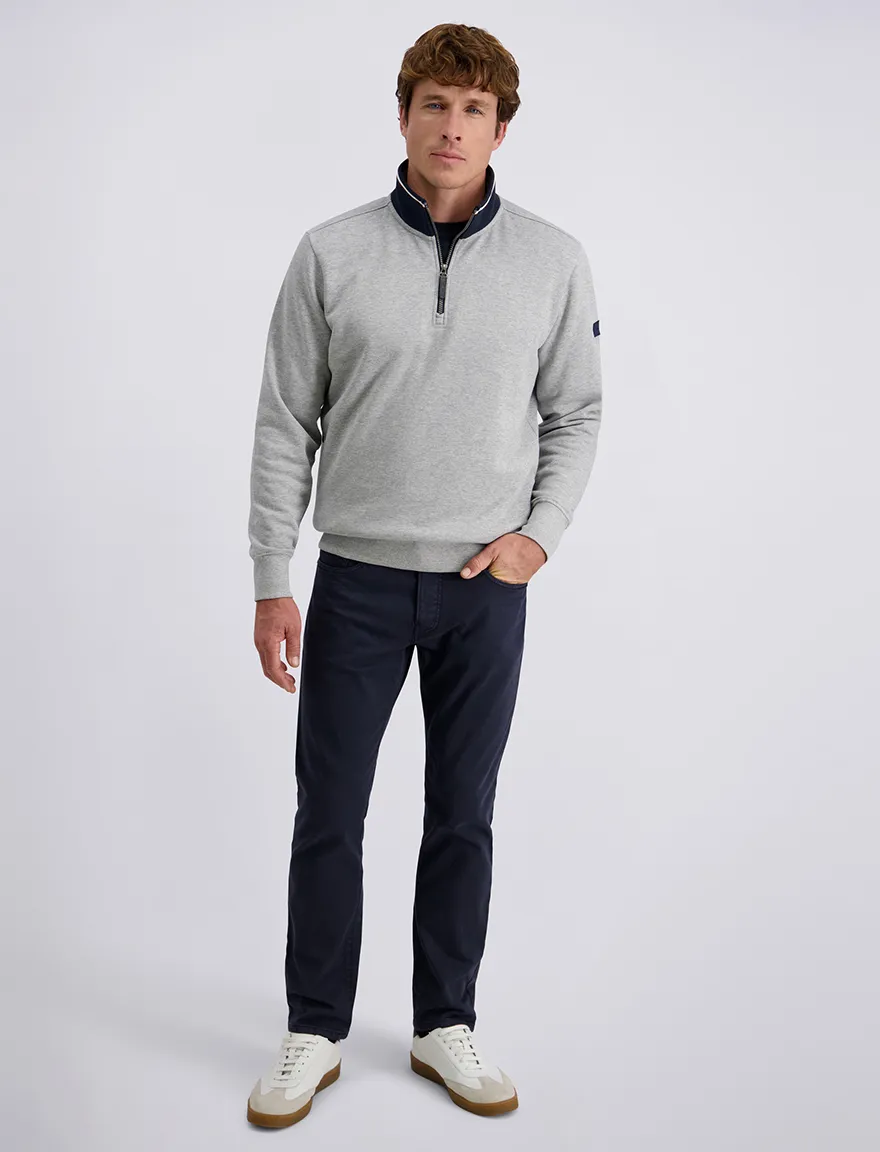 Pierre Cardin broek p5 navy Lyon tapered effen