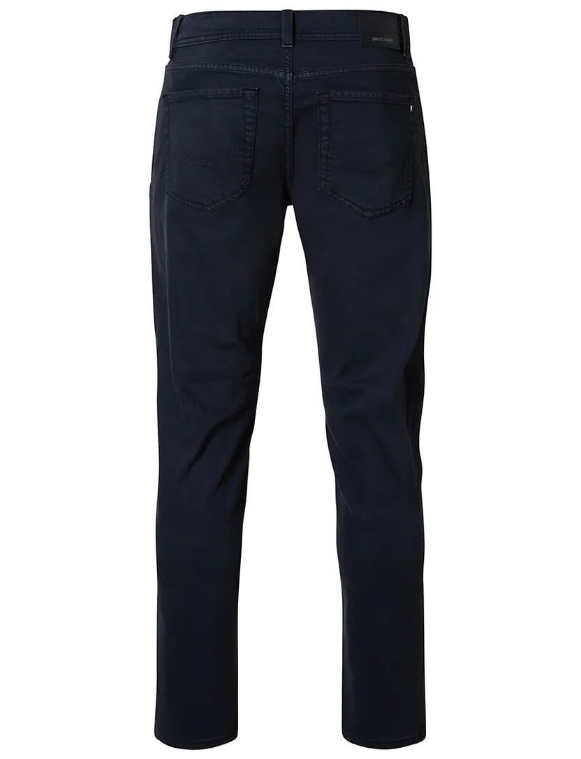 Pierre Cardin broek 5-pocket navy Lyon tapered effen