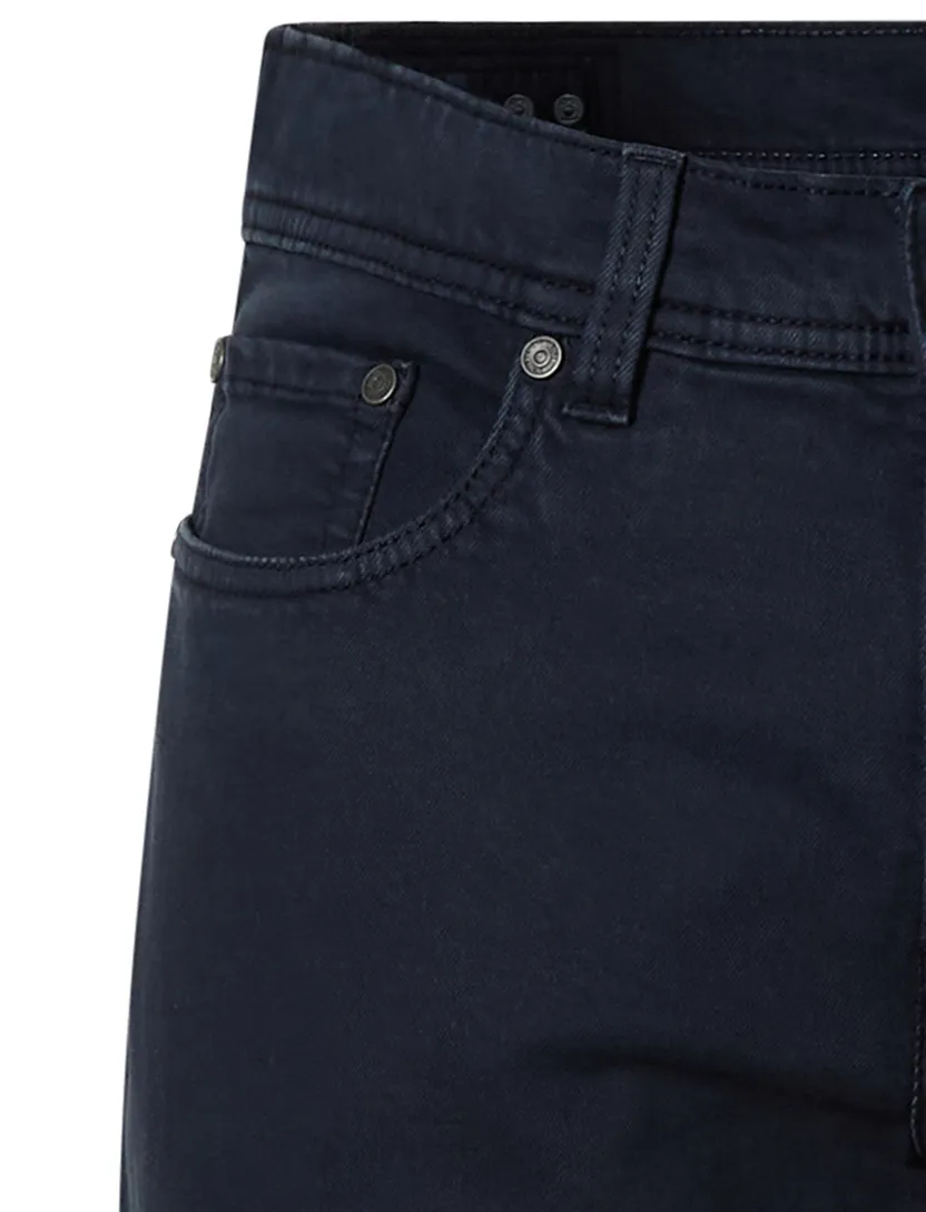 Pierre Cardin broek 5-pocket navy Lyon tapered effen