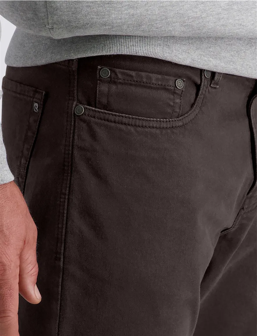 Pierre Cardin broek p5 bruin Lyon effen