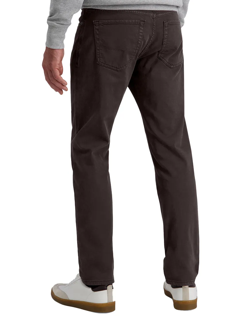 Pierre Cardin broek bruin Lyon Tapered fit effen