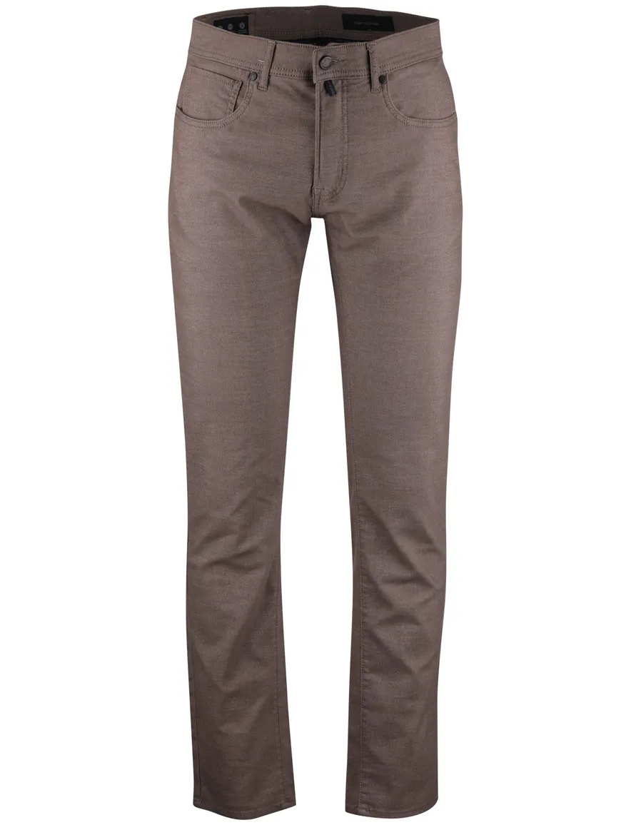 Pierre Cardin Laval jeans bruin effen