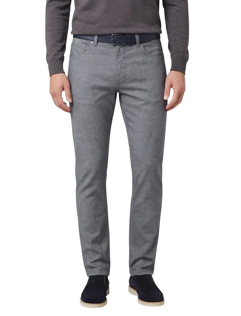 jeans Pierre Cardin Laval grijs effen