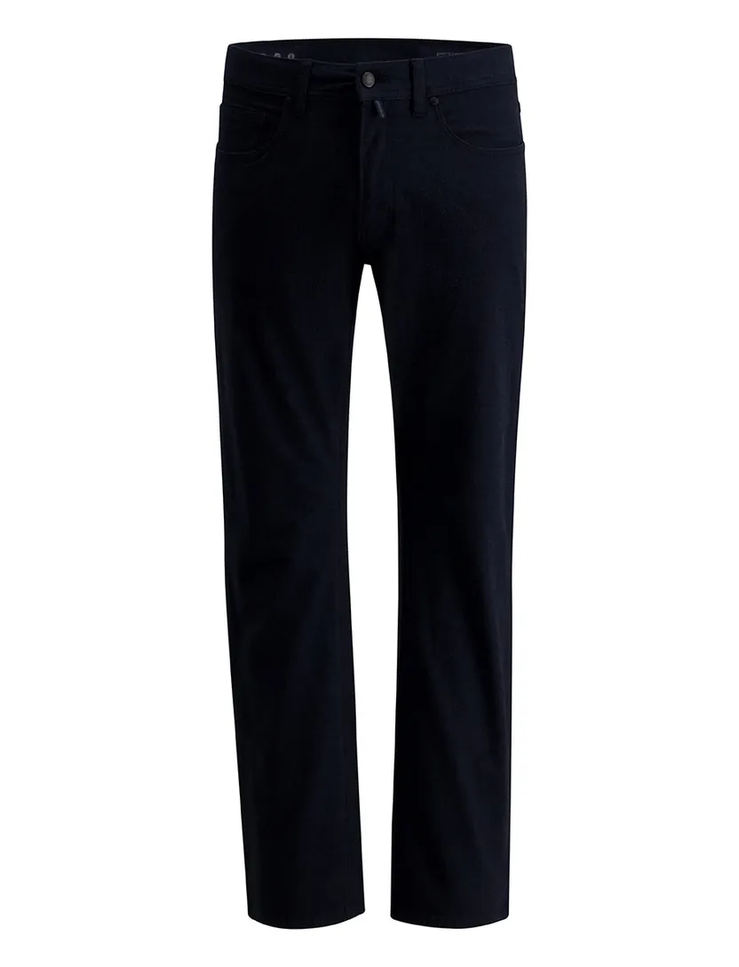5-pocket pantalon Pierre Cardin Lyon donkerblauw
