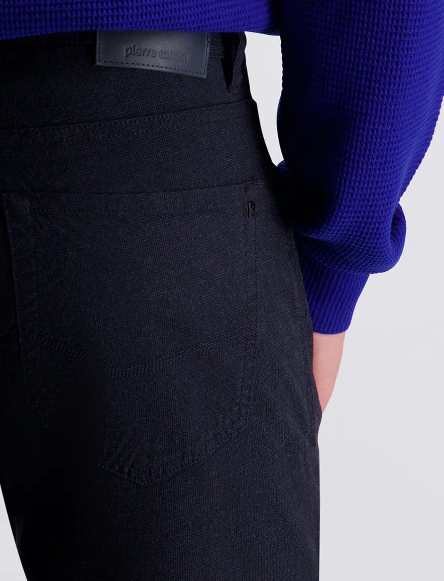 Pierre Cardin Lyon 5-pocket pantalon donkerblauw