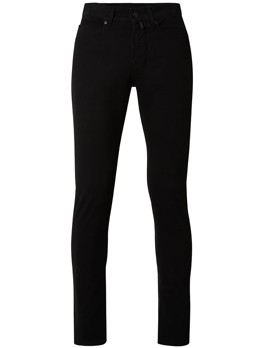 Big & Tall Pierre Cardin Future flex 5-pocket pantalon zwart