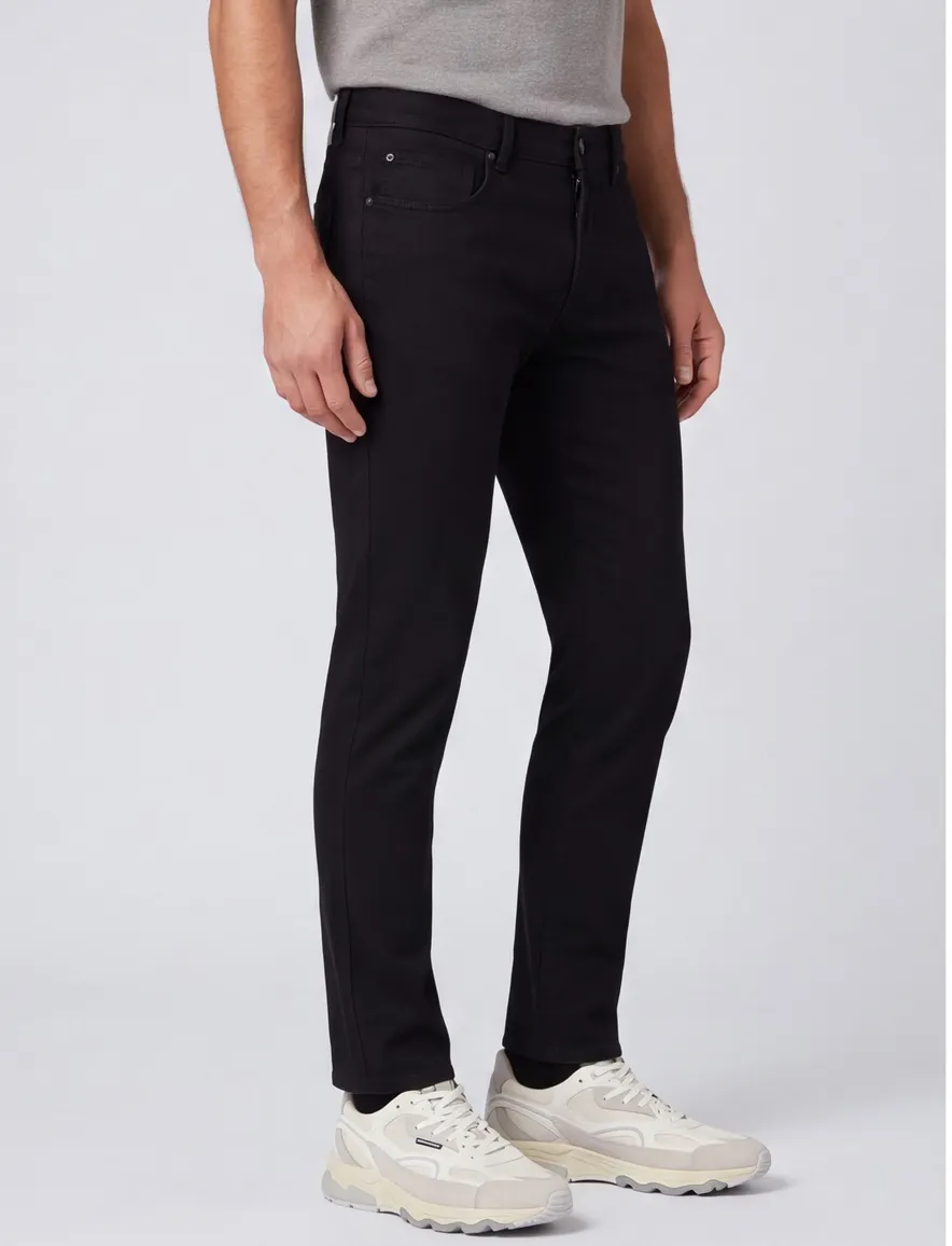 Big & Tall Pierre Cardin Future flex 5-pocket pantalon zwart