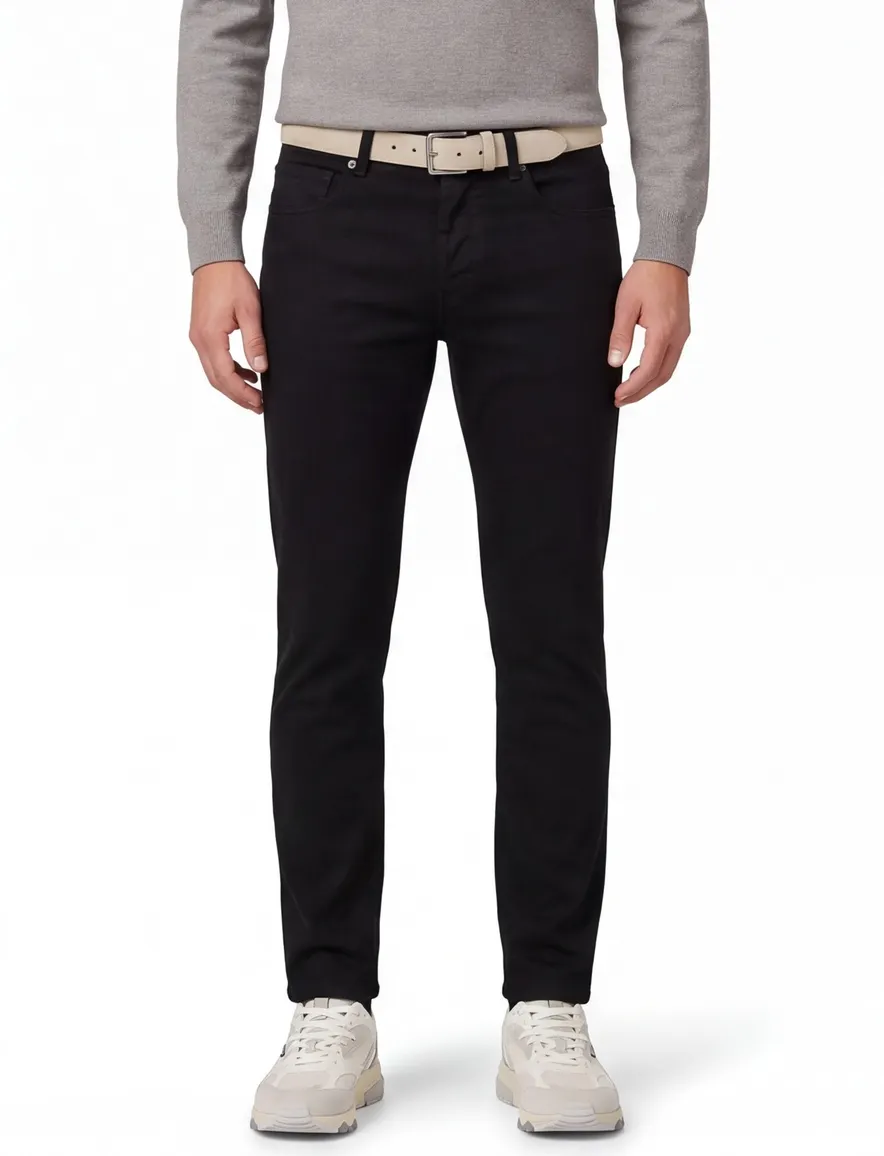 Big & Tall Pierre Cardin Future flex 5-pocket pantalon zwart