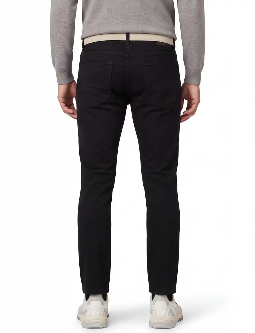 Big & Tall Pierre Cardin Future flex 5-pocket pantalon zwart