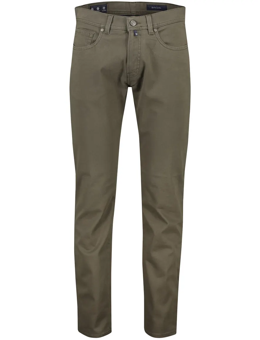 5-pocket pantalon Pierre Cardin Big & Tall groen katoen