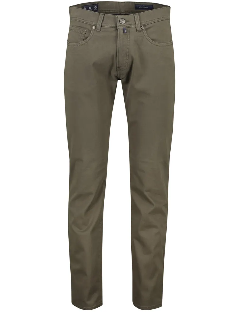 Katoenen 5-pocket Big & Tall pantalon Pierre Cardin groen
