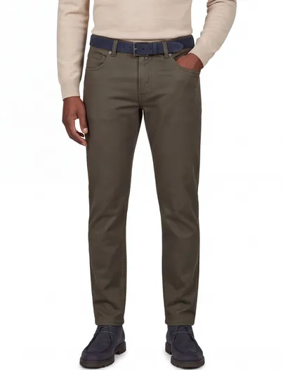 Pierre Cardin Katoenen 5-pocket Big & Tall pantalon Pierre Cardin groen