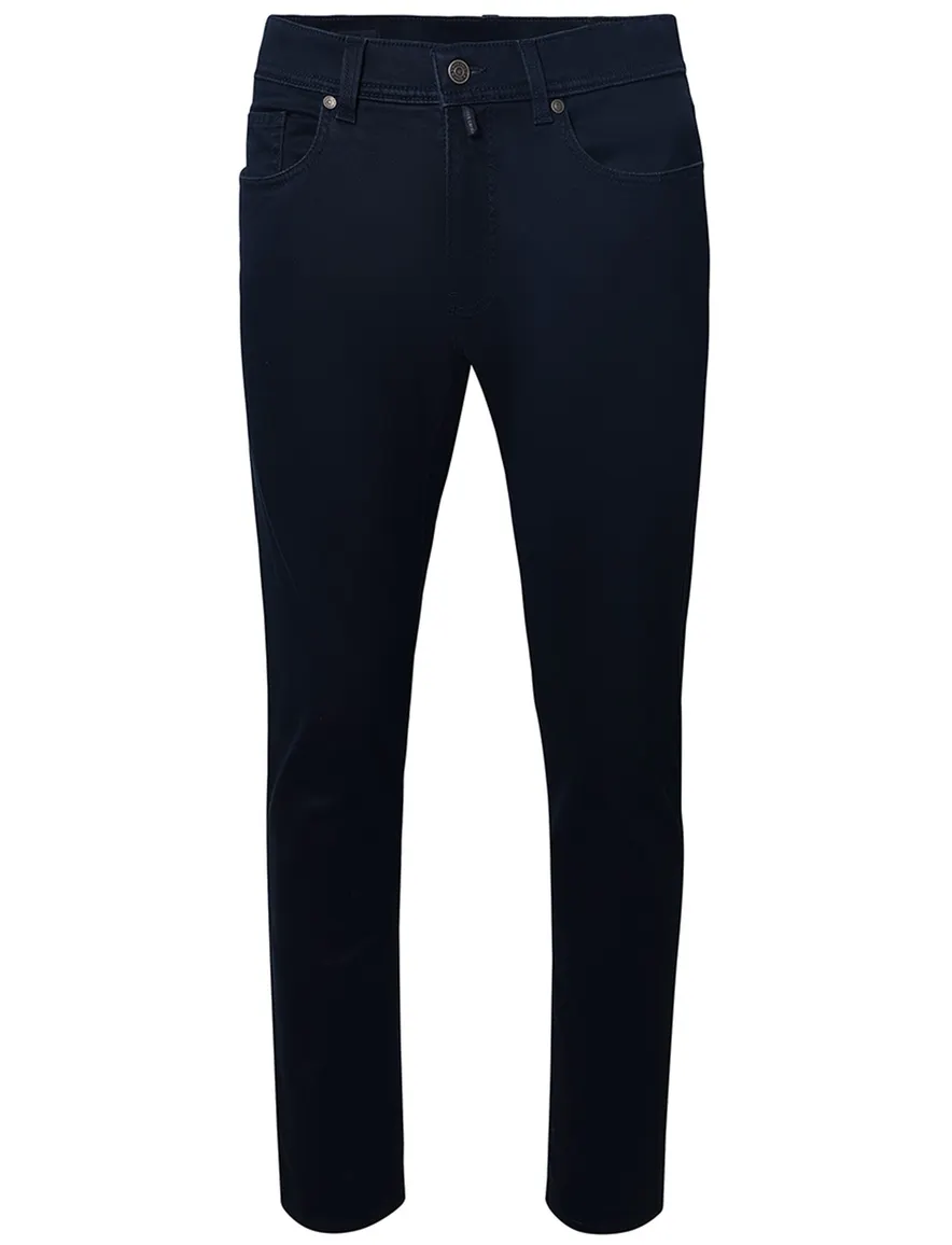 Pierre Cardin 5-pocket Lyon donkerblauw Plus Size