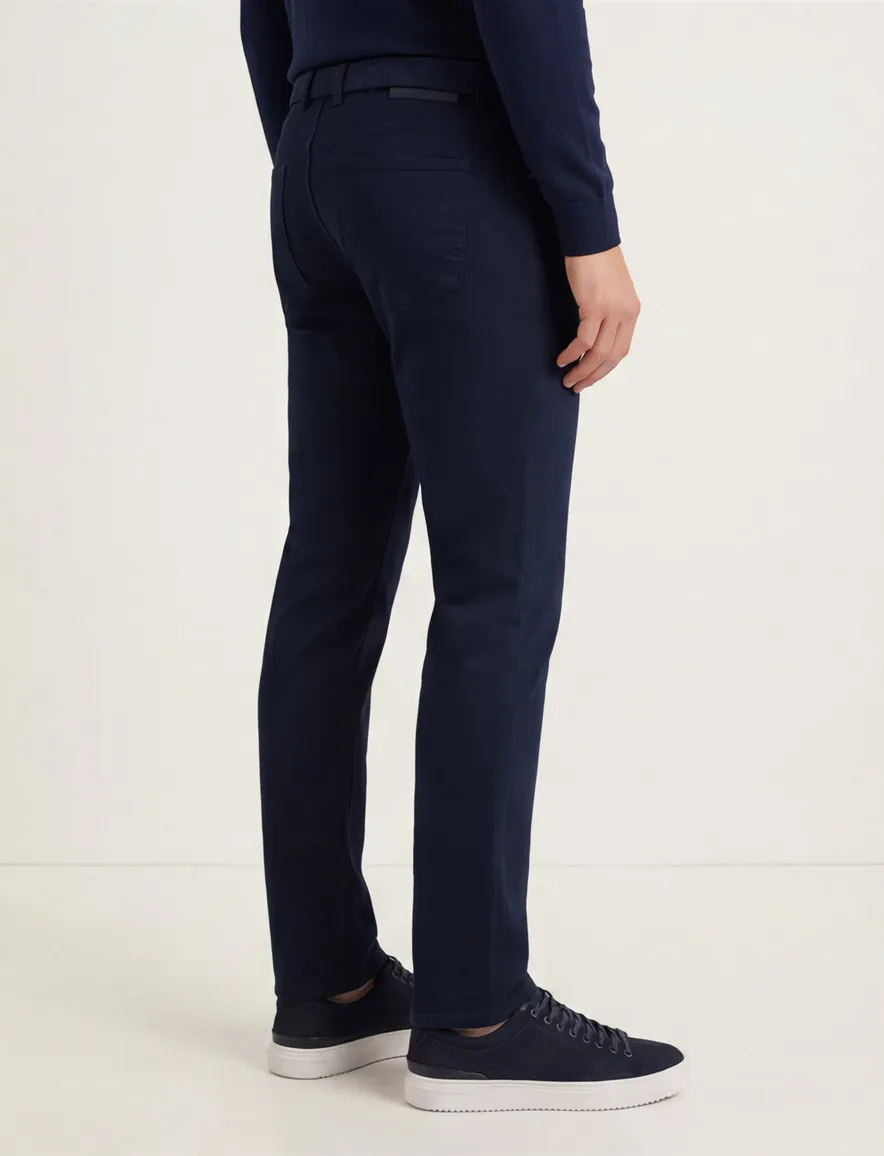 Pierre Cardin Lyon Big & Tall 5-pocket donkerblauw katoen spijker