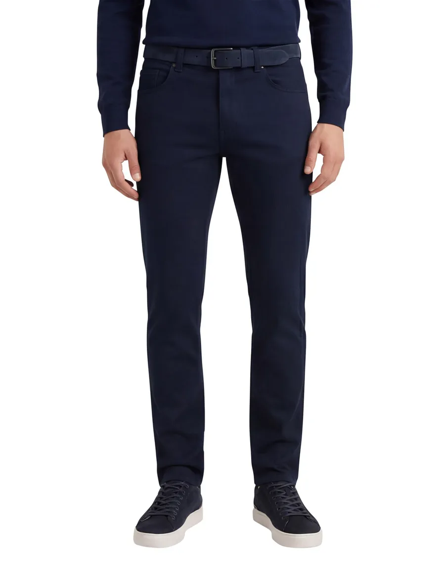 Pierre Cardin Lyon Big & Tall 5-pocket donkerblauw katoen spijker