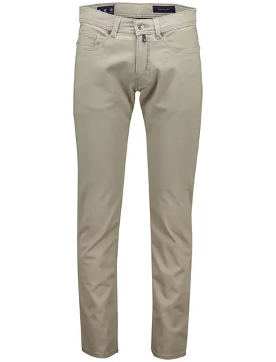 Pierre Cardin Pierre Cardin 5-pocket pantalon beige katoen Big & Tall