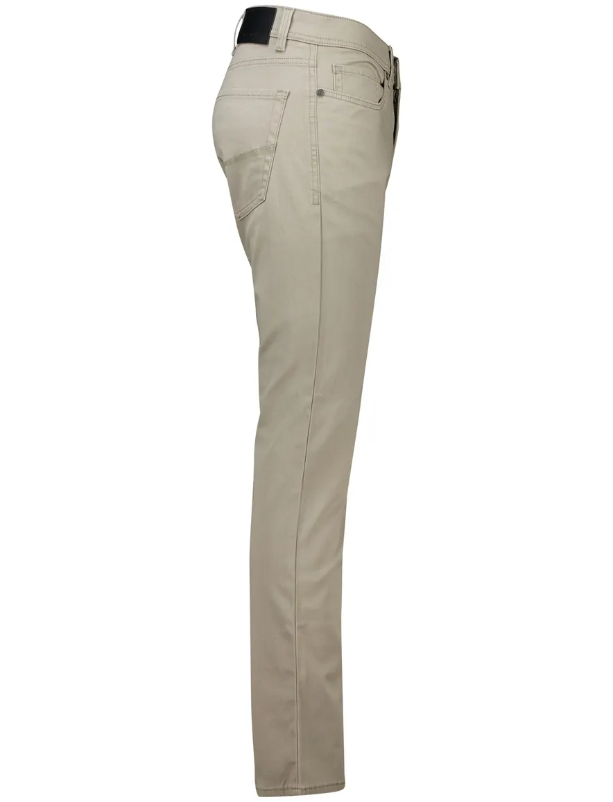 Big & Tall 5-pocket pantalon Pierre Cardin beige katoen