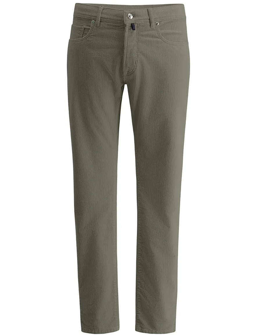 Pierre Cardin Laval 5-pocket Olijfgroen Corduroy Katoen
