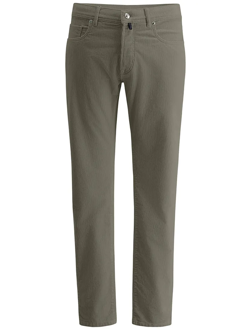 Pierre Cardin Laval 5-pocket Olijfgroen Katoen Corduroy