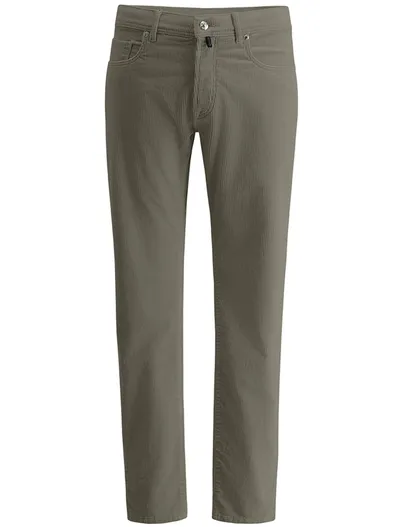 Pierre Cardin Pierre Cardin Laval Big & Tall 5-pocket Olijfgroen Corduroy Katoen